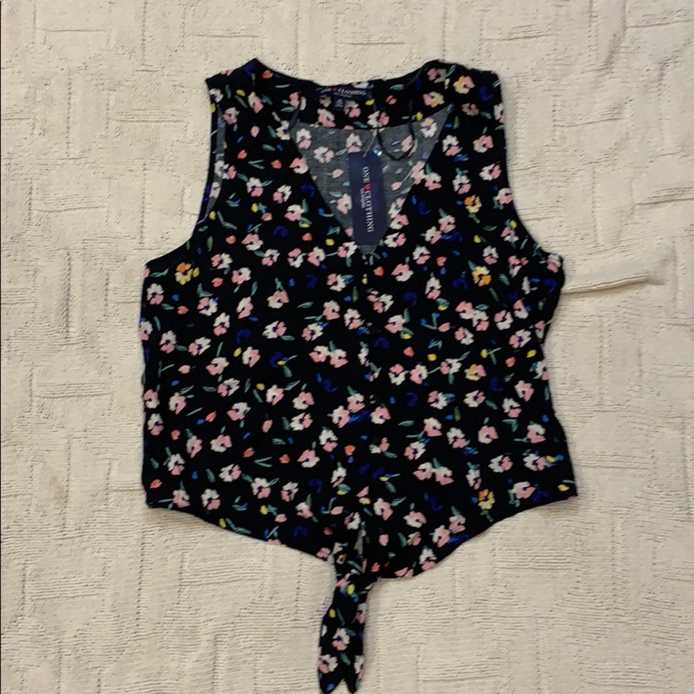 Floral Tie Tank Top!